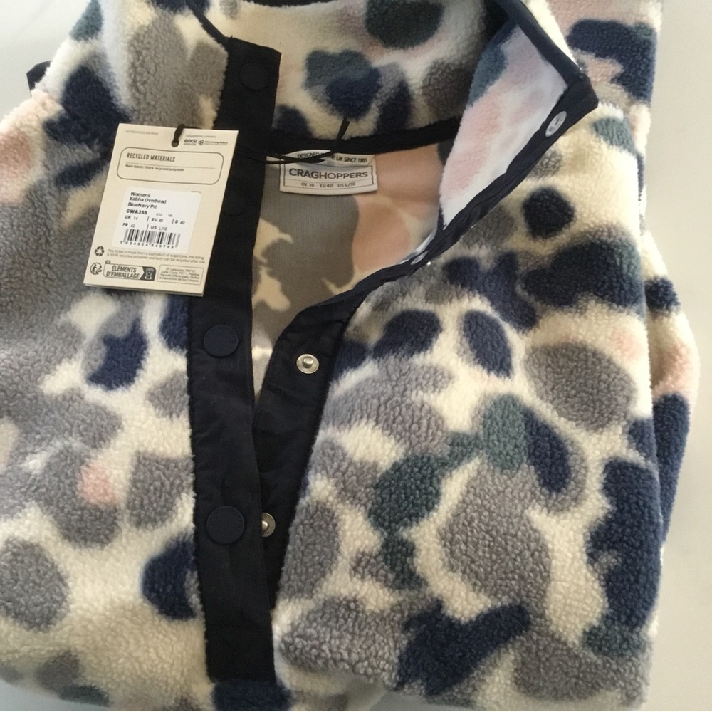 Women’s Craghoppers Eabah Overhead-NWT blue navy print  Size:L/10 - Picture 3 of 7
